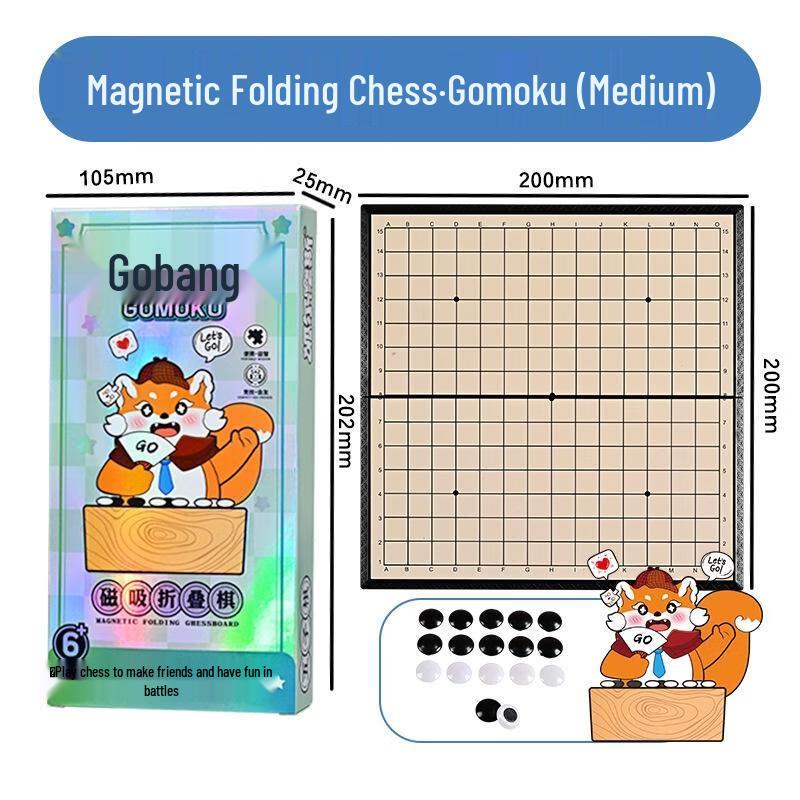 JINGRUIXIANG Magnetic Folding Multi-Game Board Set