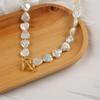 Irregular love Baroque natural freshwater pearl necklace women's French light luxury niche versatile design collarbone chain