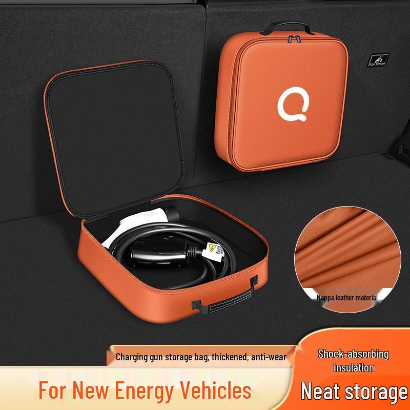 Chery QQ Charging Gun Cable Storage Bag for Ice Cream New Energy EVs - Portable Box & Pouch