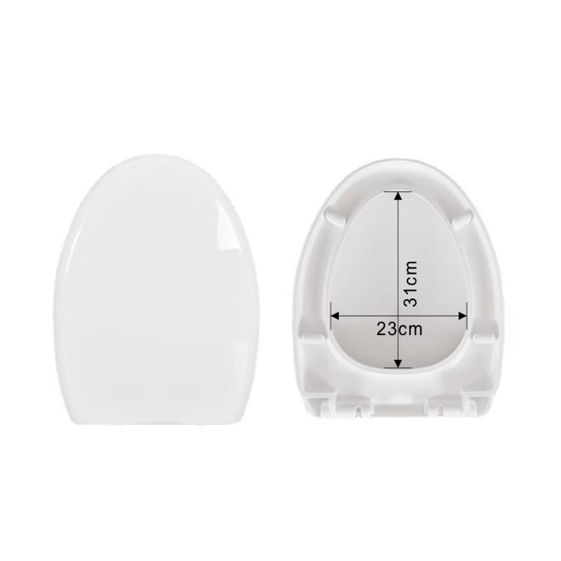 MDNG Universal U-Shaped One-Button Top-Mount Toilet Seat Cover