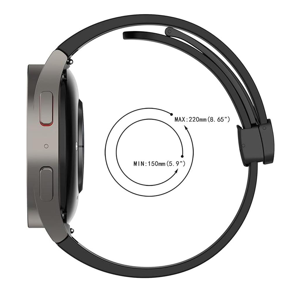 Band for Samsung Watch 7/4/5/6/5 Pro/classic/FE 44mm 40mm Magnetic Silicone Sport No Gaps Bracelet Correa Galaxy Watch 7 Strap