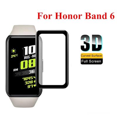 3D Curved Screen Protector Film For Huawei Band 8 7 6 Pro Soft Tempered Glass Film For Honor Band 3 4 5 Accessories (Not Glass)