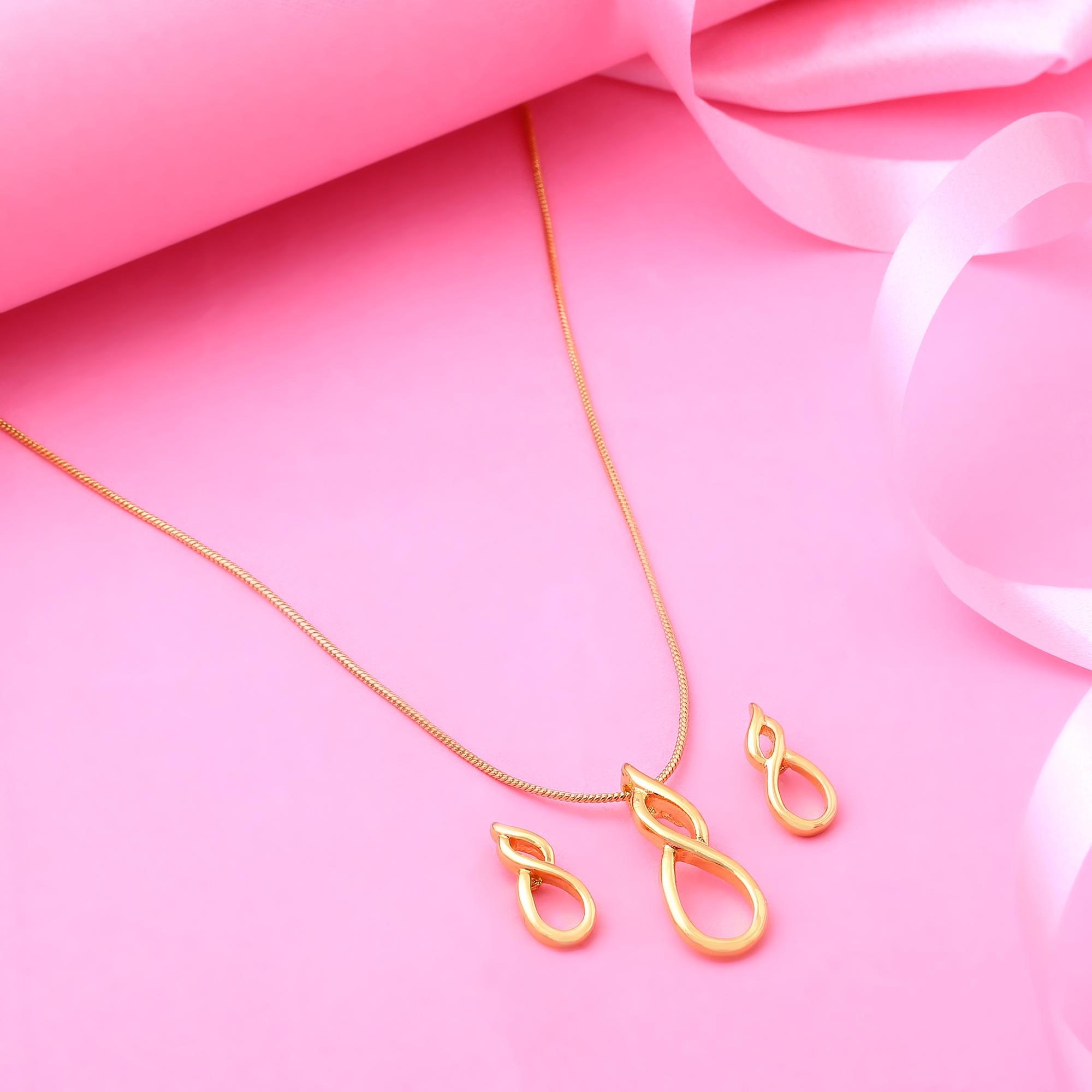 

Estele Позолоченный абстрактный дизайнерский комплект ожерелья для женщин