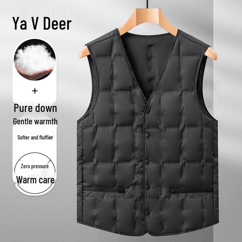 Yalu Men's V-Neck Duck Down Winter Vest