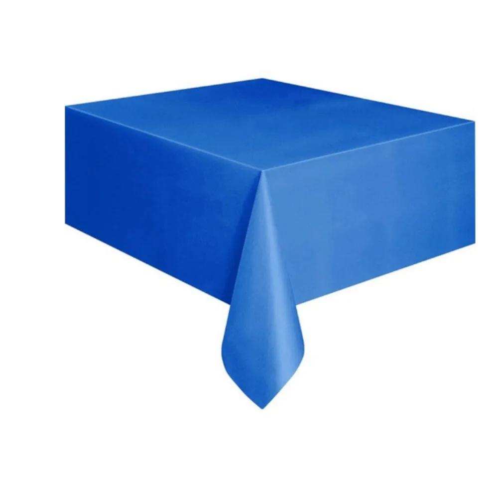 Desk Cloth Plastic Disposable Solid Color Rectangle Tablecloth Decor Covers Birthday Party Wedding Christmas Table Cover Wipe
