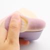 Flat Contour  Powder Brush  with Soft Bent Fiber Bristles – Dual-Use for Loose & Pressed Powder, Cruelty-Free Makeup Tool