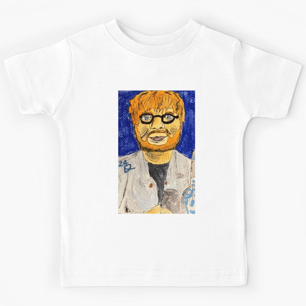 Ed Sheeran Vibrant Painting In Abstract Expressionist Style Poster Kids T-Shirt 110