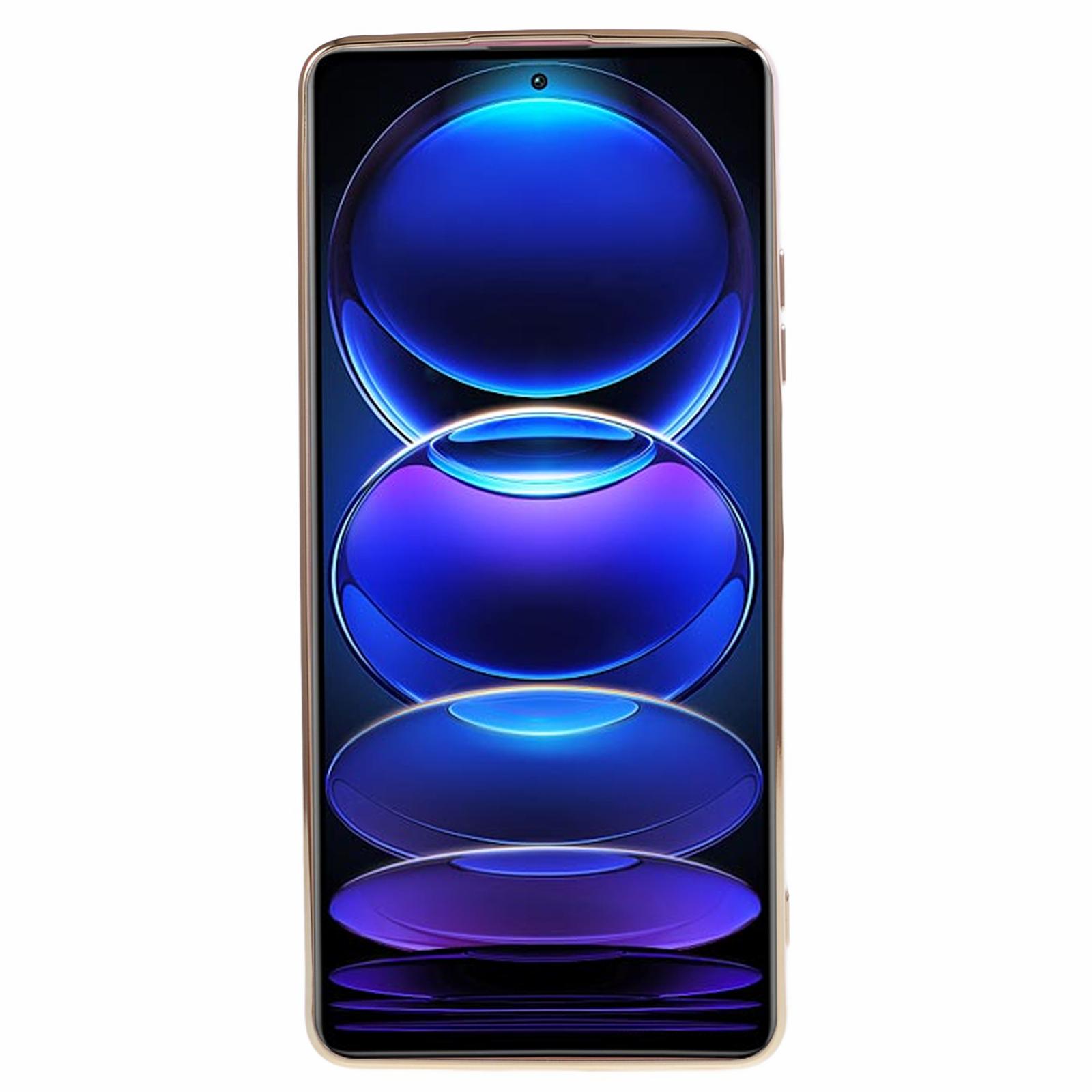 

For Xiaomi Redmi Note 12 Pro 5G Glossy TPU Phone Case Camera Protection 6D Electroplating Cover Purple