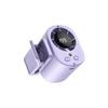 Clip-On Car Cooling Fan with Temperature Display, USB Rechargeable Portable Fan for Sun Visor, 3-Speed Adjustable, Low Noise