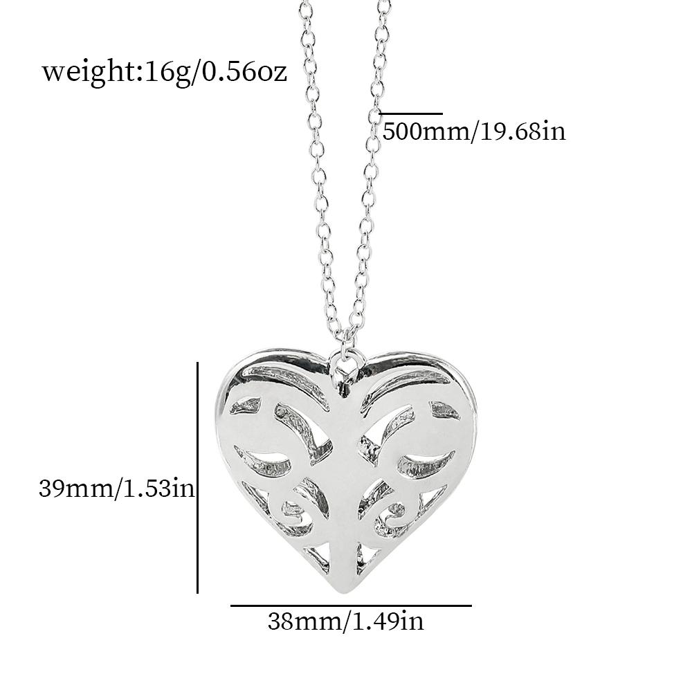 The Vampire Diaries Necklace Originals Family Caroline Forbes Filigree Heart Locket Real Vervain Fashion Pendant Jewelry