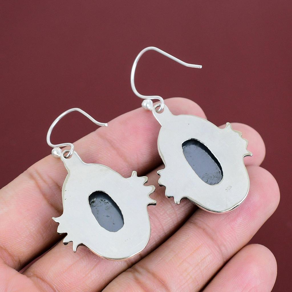 Shungite Earring Gemstone Jewelry 925 Sterling Silver Earring Handmade Earrings Top Quality Shungite Jewelry Gifts For Her Brand New Earring