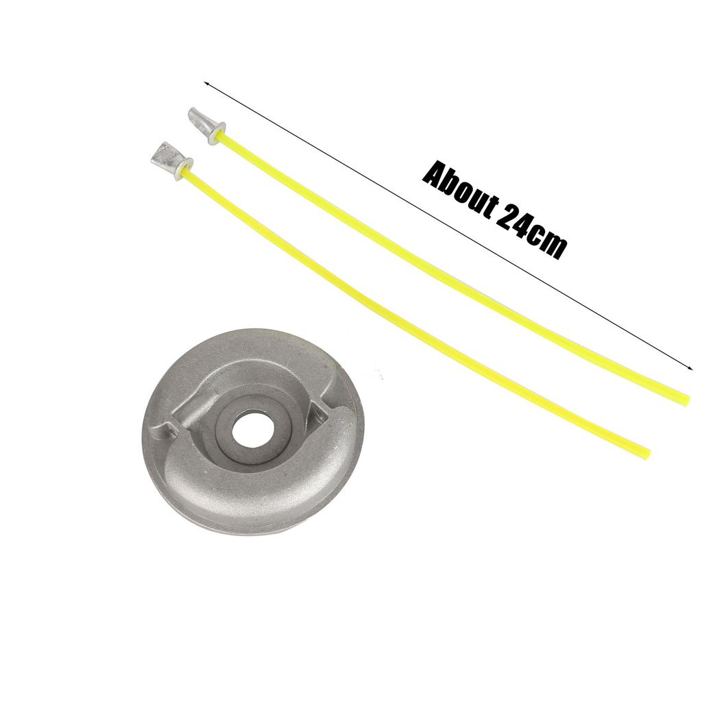 Aluminum Grass Trimmer Head With 2 Lines Brush Cutter Head Thread Universal Nylon Grass Cutting Line Head for Lawn Mower