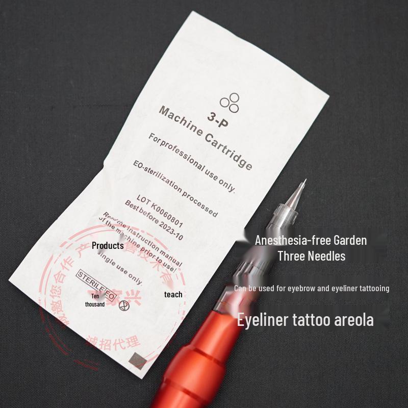 Microblading Instrument with Special Needle for Eyebrow and Lip Tattoo - No Numbing Cream Needed