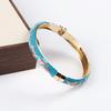 Enamel Enamel Flower Bangle Colorful Women's Hand Bracelet Vintage Cloisonne Bangle  Jewelry Gifts