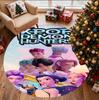 KPop Demon Hunters Pattern Round Rug, Indoor/Outdoor Mat, for Picnic, Gameroom, Bedroom, Office, Living Room, Home Decor Carpet, Birthday Gift