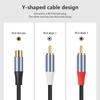 Y Adapters 1 RCAs (Female) To 2 RCAs (Male) Stereo Sound Y Adapters Subwoofer Cable 1 Female To 2 Male Y Splitter Connectors