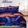 Mushroom Pattern Bedding Quilt Set Quilt Cover Pillowcase Home Decoration Birthday Gift (1 * duvet cover + 2 * pillowcase, without core)