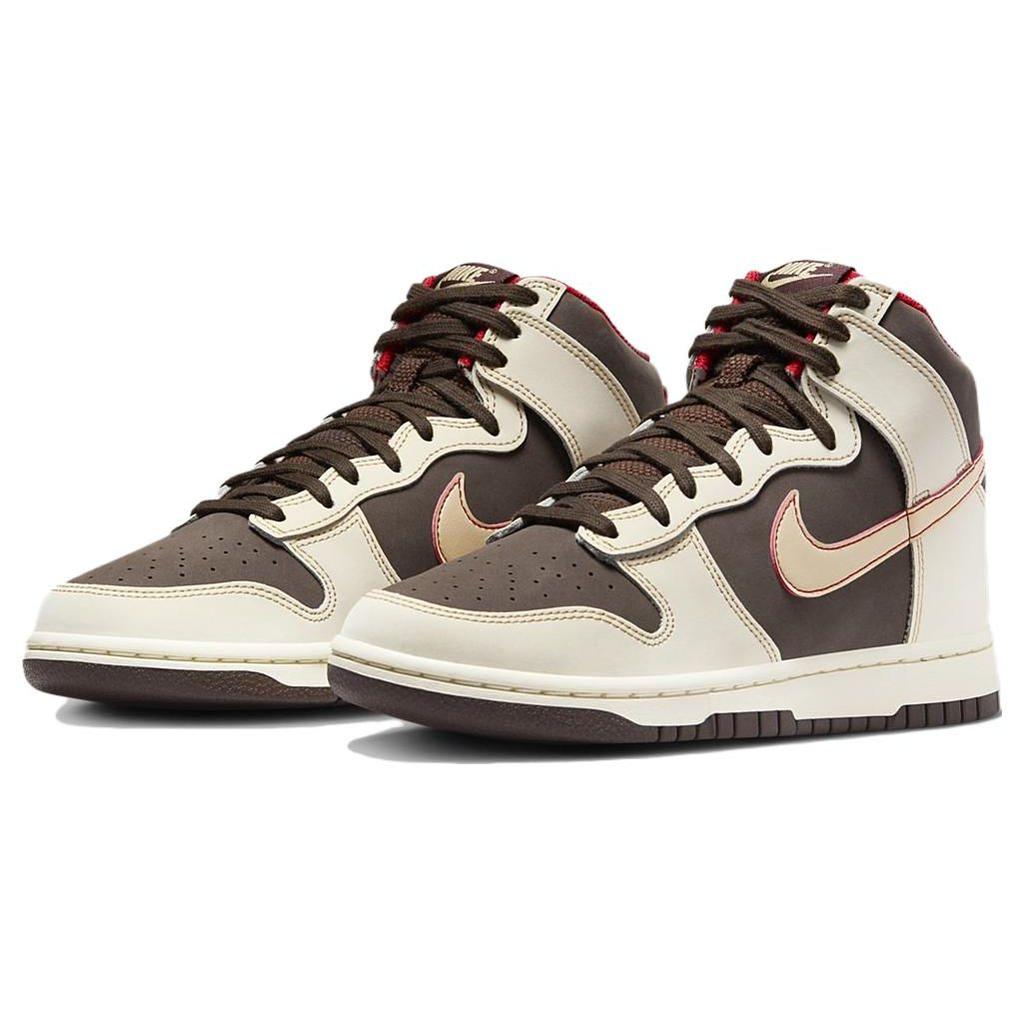 Nike Dunk High SE Baroque Brown Men Sneakers Sesame Coconut-Milk Mystic-Red FB8892-200