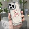 Pink Bow Rabbit Transparent Phone Case For Iphone 17 Pro Max 16 15 14 Plus 13 12 11 Pro Max 17 Air Cover Case Funda Bumber