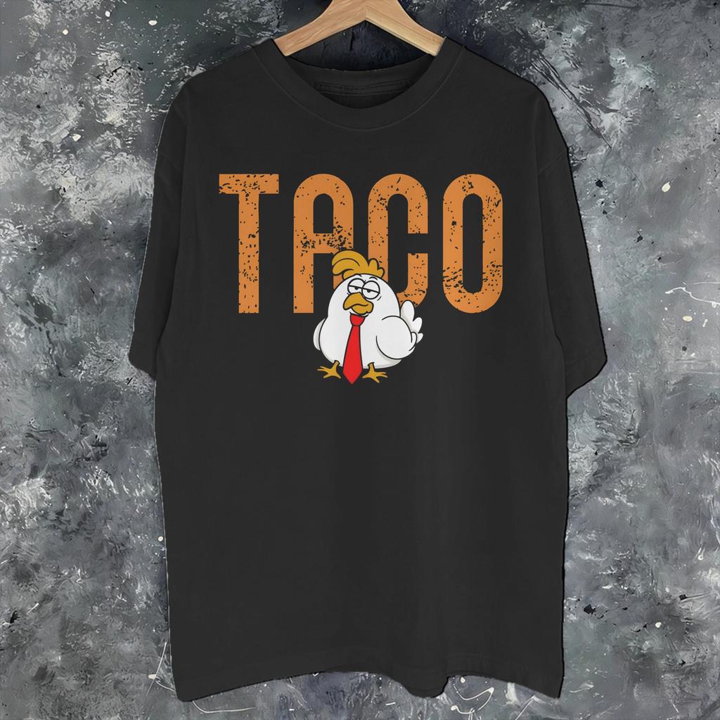 Lets Go Taco Funny Always Chickens Out Retro Tee Shirt For Unisex Unisex Printed T Shirts Cotton Clothing