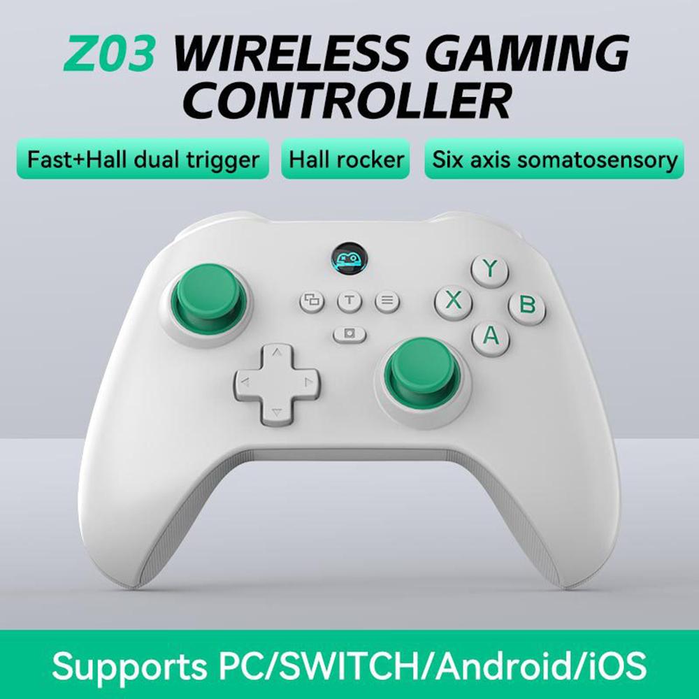 

Z03 Dual Joystick Wireless Game Controller Bluetooth-compatible 5.3 Gamepad White
