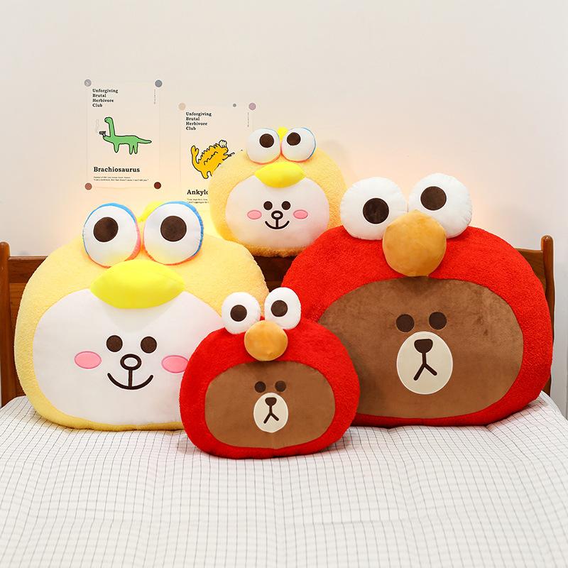 Brown Bear Doll Connie Rabbit Plush Toy Cushion Sofa Pillow Sleeping Pillow Doll Leg Doll