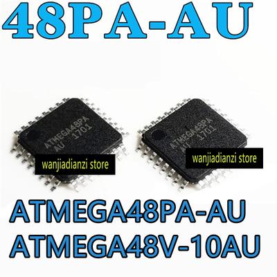 5pcs Original ATMEGA48PA-AU V-10AU AVR  Micro Controller  TQFP32 MCU Microcontroller, Encapsulation TQFP - 32