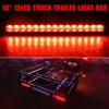 Red Lens Trailer Tail Light 15 LEDs Rear Truck Light Durable High Brake Lamp  for Trucks