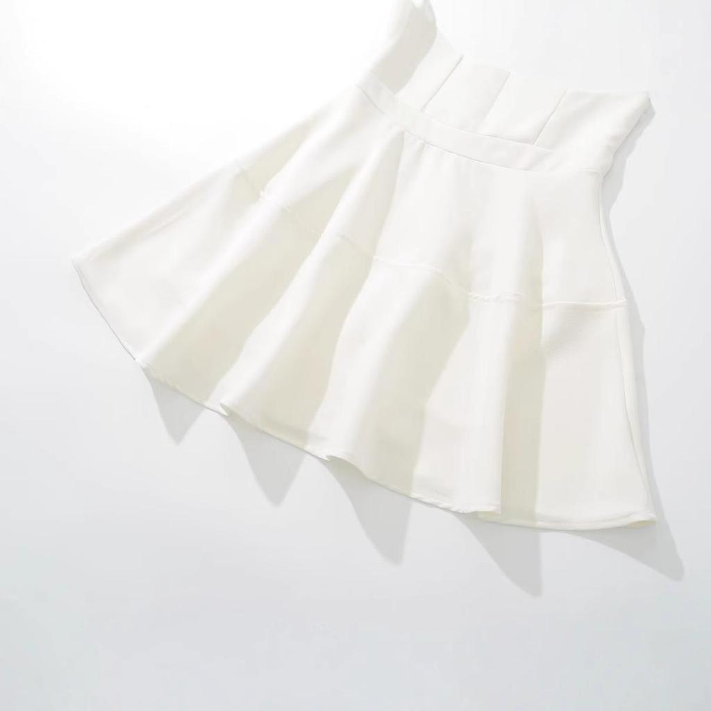 2024 Winter Women's European & American Style Square Neck Slimming Waist Short Dress