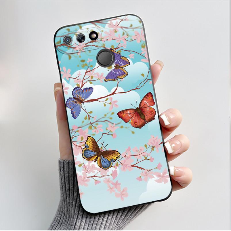 Printed Phone Case For Itel P15 A35 A25 PRO Fundas Capa Soft Silicone Black Shell for ITEL A25 Cover Cute Flower Cartoon Casing