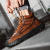 Herbst / Winter Handgefertigte Herrenstiefel Schuhe Bequeme Stiefeletten für Herren Freizeitschuhe Mokassins Mann Werkzeugschuhe