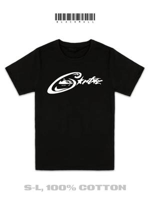 Oversized katoenen T-shirt met Y2K print