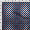 oneOone Georgette Viscose Dark Blue Fabric Owl Quilting Supplies Print Sewing Fabric By The Yard 42 Inch