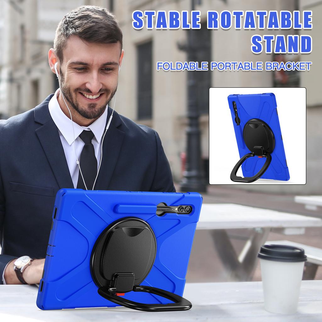 Stand Case Universal For Samsung Galaxy Tab S10 S9 S8 Ultra 14.6" SM-X920 X926 X910 X916 X900 X906 Rotating Handle Grip Cover