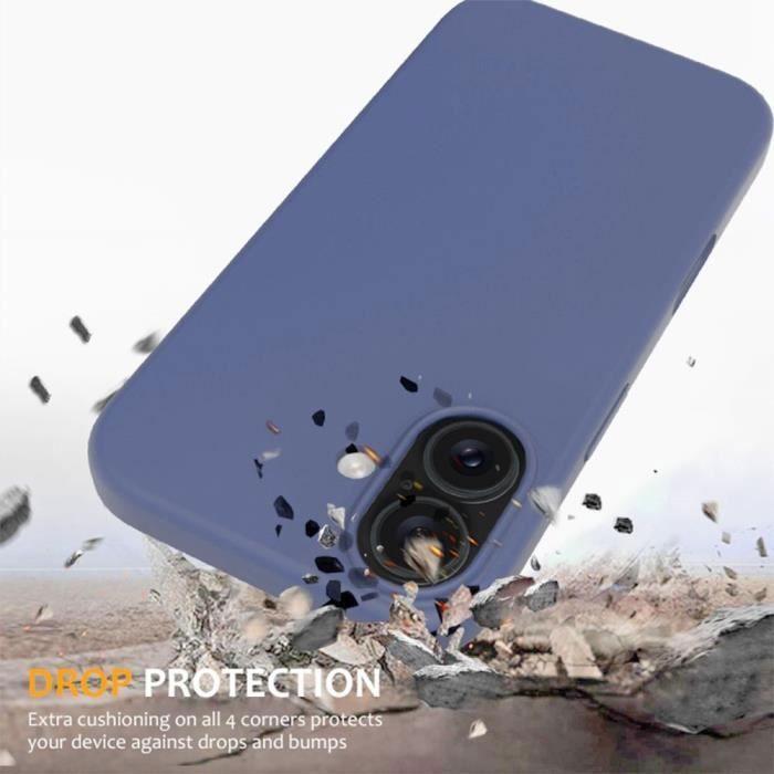 Coque de protection - silicone - iphone 16 - ultra slim - antichoc - anti-rayures