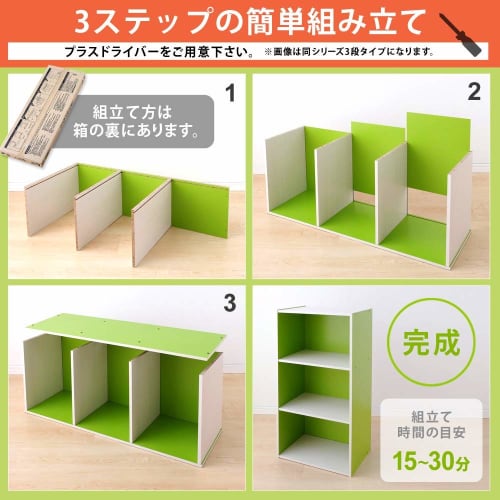 Iris Ohyama CX-2 Color Box, Bookshelf, TV Stand, 2-Tier Storage Box, Stylish Rack for Cosmetics, Perfect for Single Living, 41.5cm Wide x 29cm Deep x