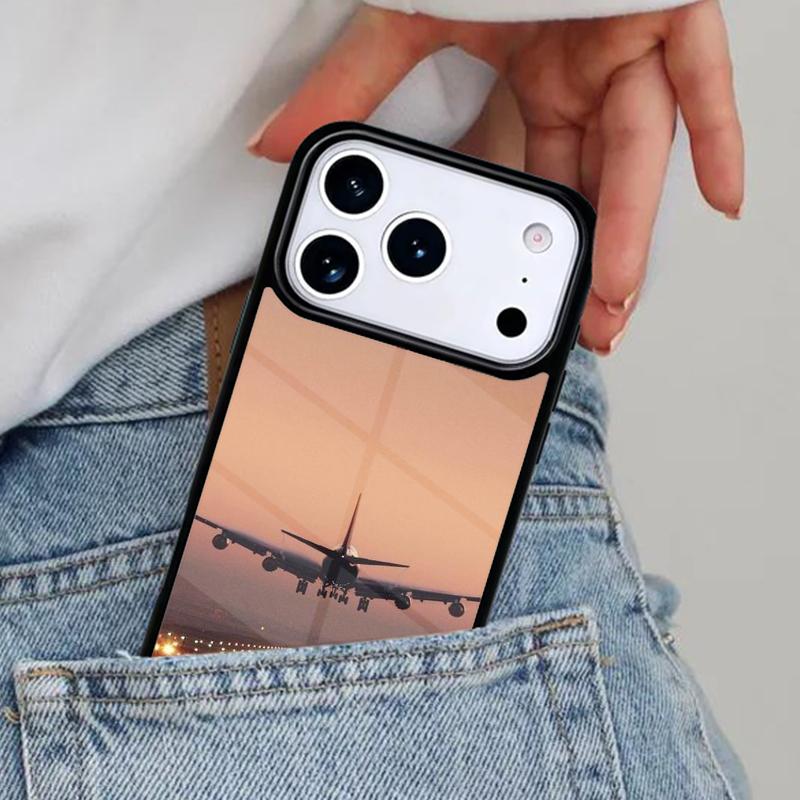 Aircraft Airplane Fly Travel soft Phone Case for iPhone 16e 15 14 13 12 17 Pro Max Plus Air 17pro Cover Coque