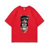 Rapper Chief Keef Kitty Lead Never Follow Printed T Shirt Male 100 Cotton Tshirt Unisex Funny Tees Unisexs Oversized Hip Hop Tshirt