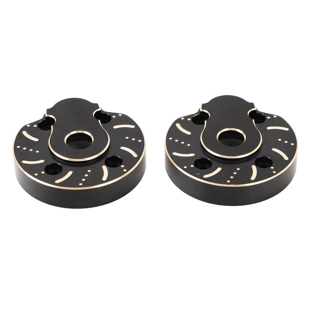 2pcs Portal Cover Plates Brass Portal Covers Weights for Capra for SCX10 III 1/10 RC Crawler Car Fro