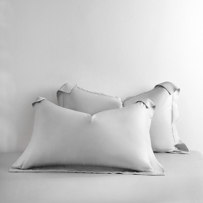Solid color Class A 100 Tencel pillowcases Silky smooth summer cool ice silk pillowcases 48X74cm silk pillowcases