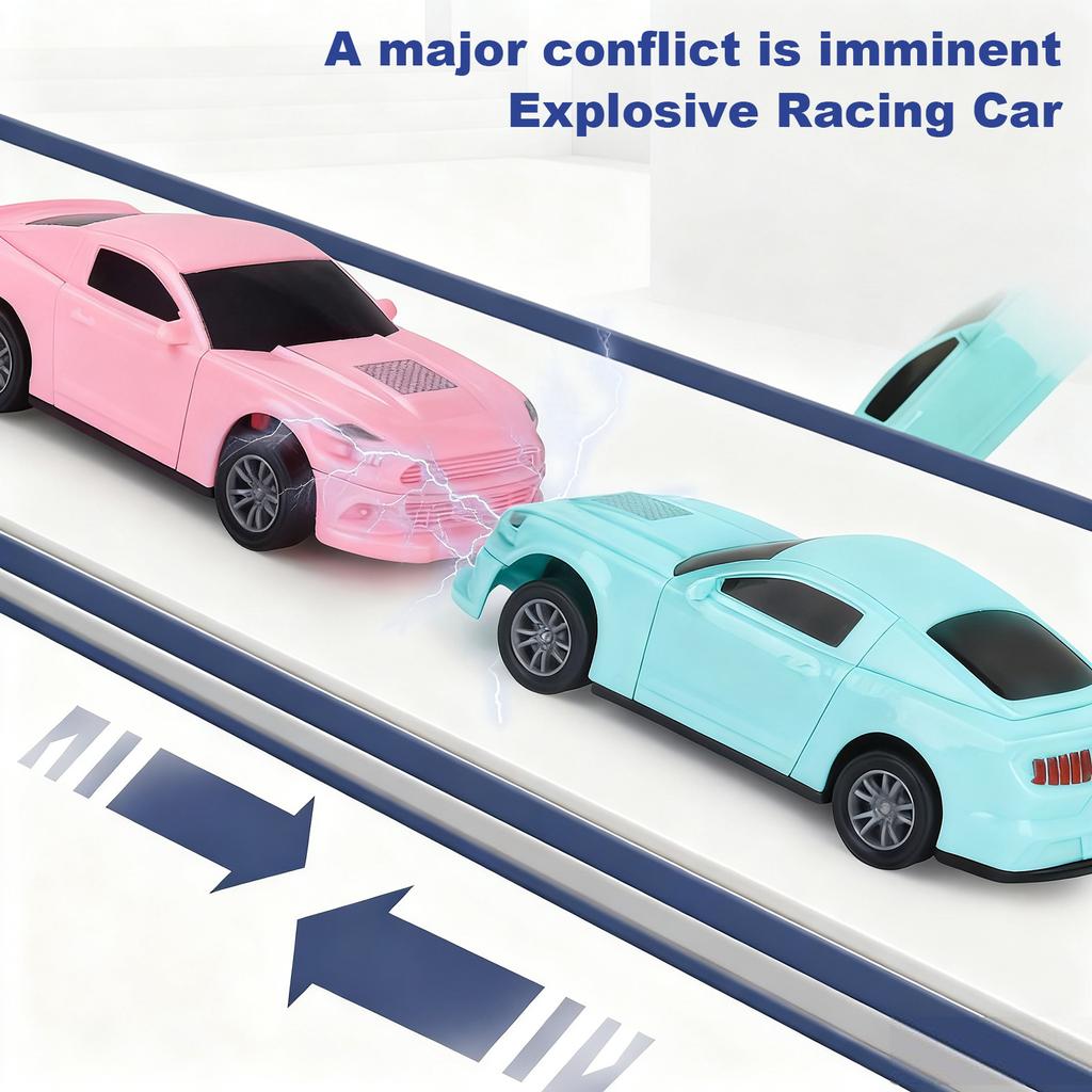 Children's Toy Pullback Collision Explosion Car Assembly Off-road Sports Car Model -mode Flying Car