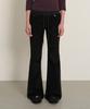 PEPLEE Banding Corduroy Boots Cut Pants (Black)