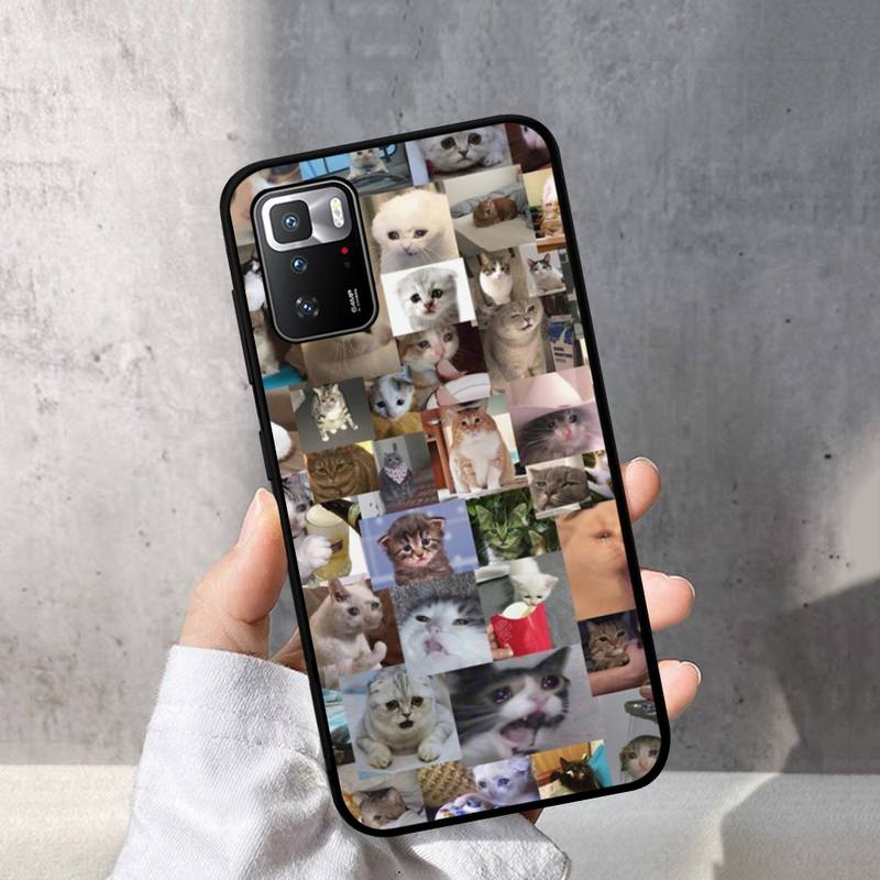 Husă Telefon Meme Pisică Plângând Pentru Redmi Note 10 9 8 6 Pro 8T 5A 4X X 5 Plus 7 7A 9A K20