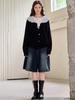 MITTE Wide Flare Bumuda Denim_Blue