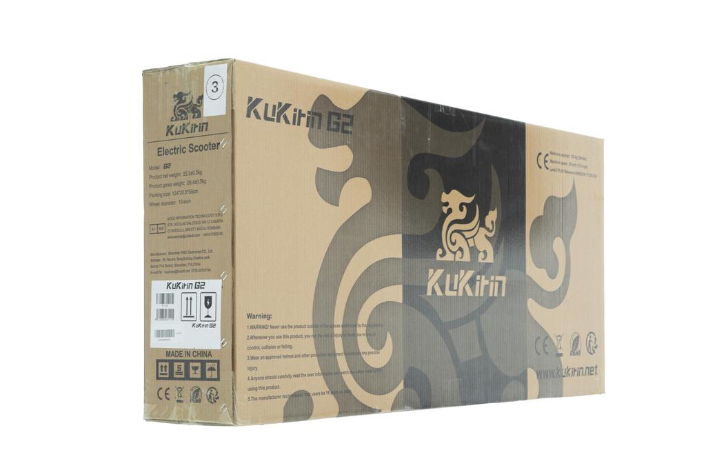 KuKirin G2 Powerful Electric Scooter 800W Motor 1200W Peak 45km/h Top Speed 55km Range Dual Disc Brakes LED Lights