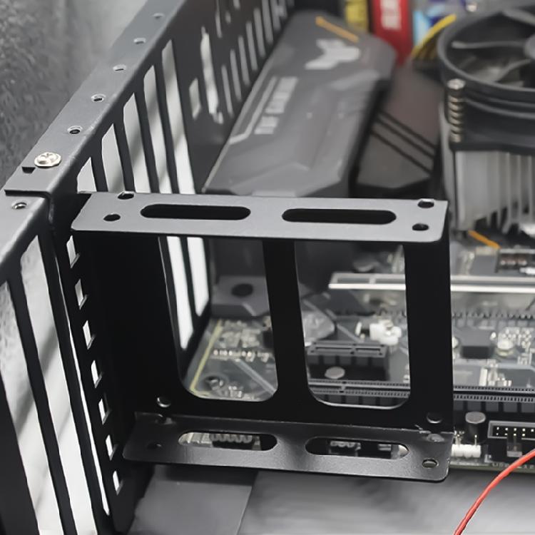 Metal PCI Slot 2.5inch/3.5inch SSD/HDD Mounting Bracket Rear Panel Mount Bracket Hard Drive Adapter Tray Bracket