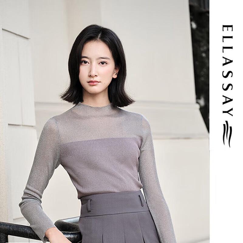 

ELLASSAY Women s Mesh Strapless Knit Top