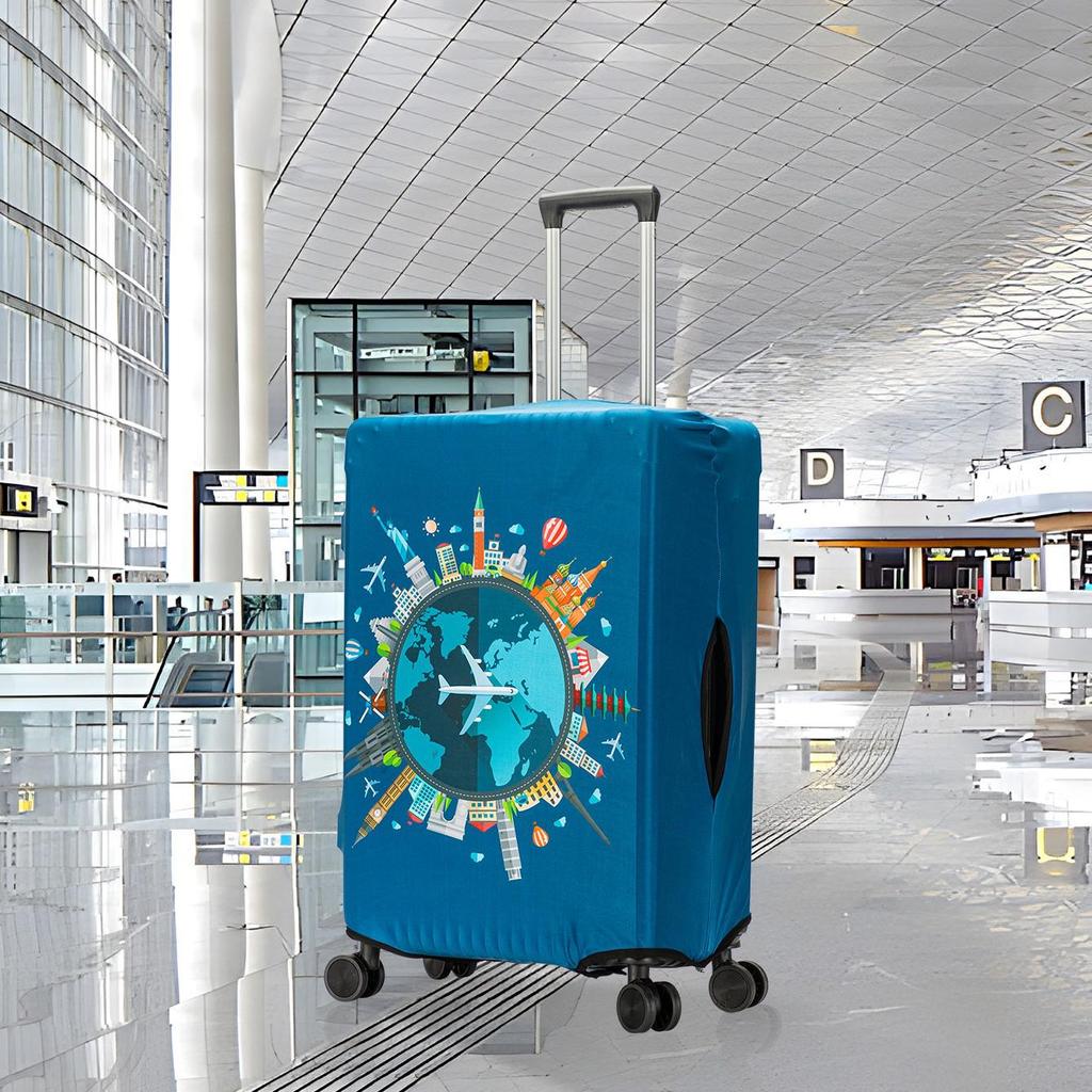 Trendy Elastic Luggage Protector Cover for Business Travel Suitcases