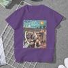 ZX Van Gogh and Friends In a Car Women Tshirts Funny Artwork Aesthetic Vintage Female Clothing Loose Cotton Graphic Tops
