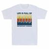 Retro Golf Life Is Full Of Important Choices Funny Golfing Men's Cotton T-Shirt